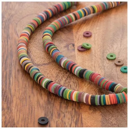 Multi-Color Clay Disc Bead Strands, Hobby Lobby